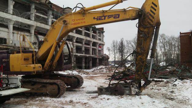 Аренда экскаватора с гидромолотом